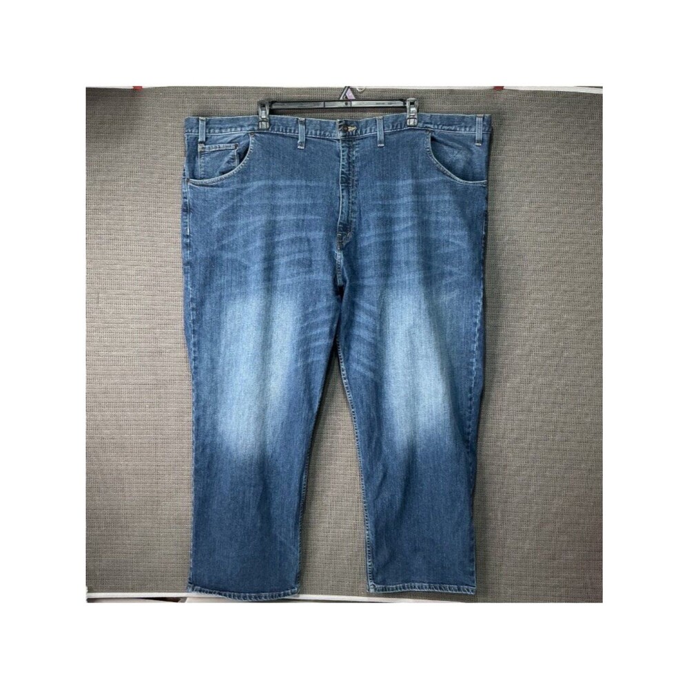 The Foundry Men's Flex Denim Jeans Size 54x30 Blue Straight-Leg Stretch Casual